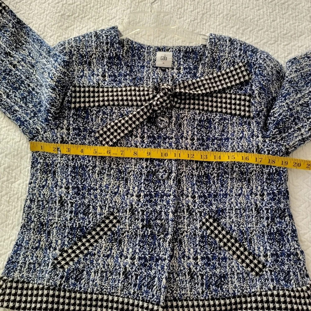 Cabi Club Jacket Front Now Button Down Sz M